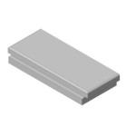 Šamotová deska spodní, zadní KV DYNAMIC 2G 66. 50. 01 (B)